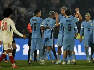 Team Uruguay in action