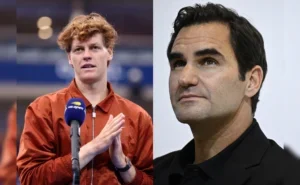 Jannik Sinner and Roger Federer