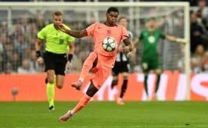 Marcus Rashford in action