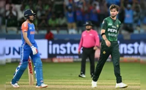 Shaheen Afridi and Shubman Gill squared off in the Super 4 stage
