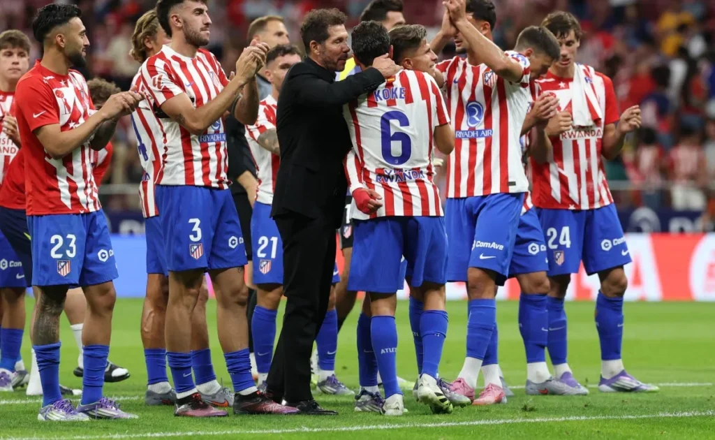 Team Atletico Madrid in action