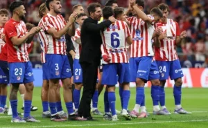 Team Atletico Madrid in action