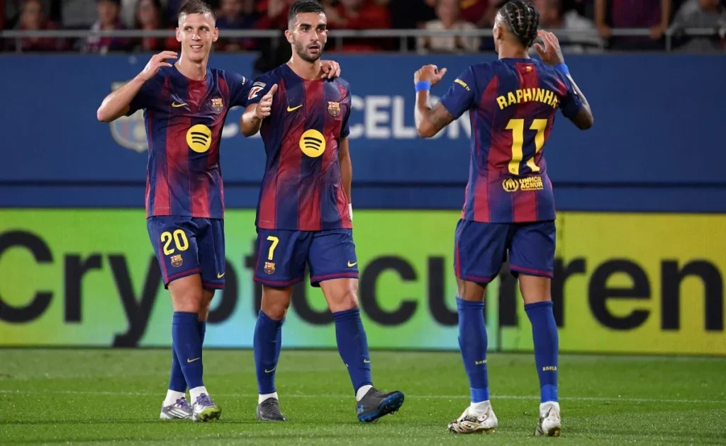 Team Barcelona in action