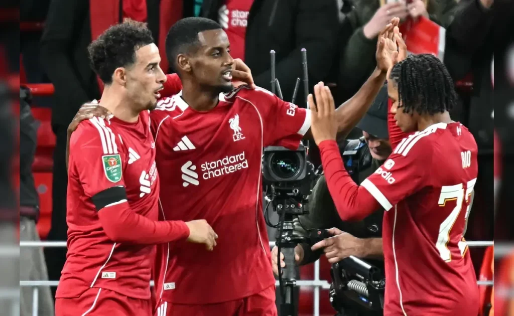 Team Liverpool in action