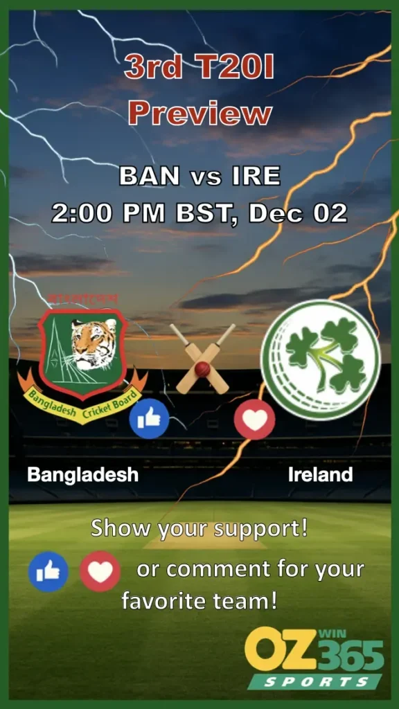 3rd T20I BAN vs IRE