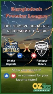 BPL 2526 8th match Capitals vs Riders