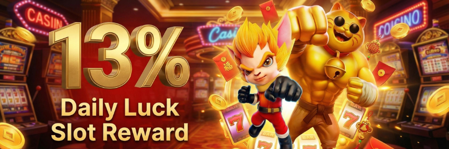 OZWin365 13% Daily Slot reward